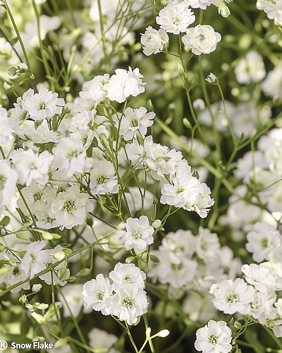 3 sets - Gipskruid Zaden Snow Flake Gypsophila Paniculata Meerjarig Dubbelbloemig Wit