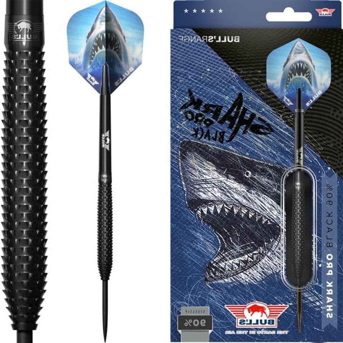 Dartpijlen - Stalen Darts - Precisie Werpen - 90% Tungsten - 22-25 Gram - Zwart