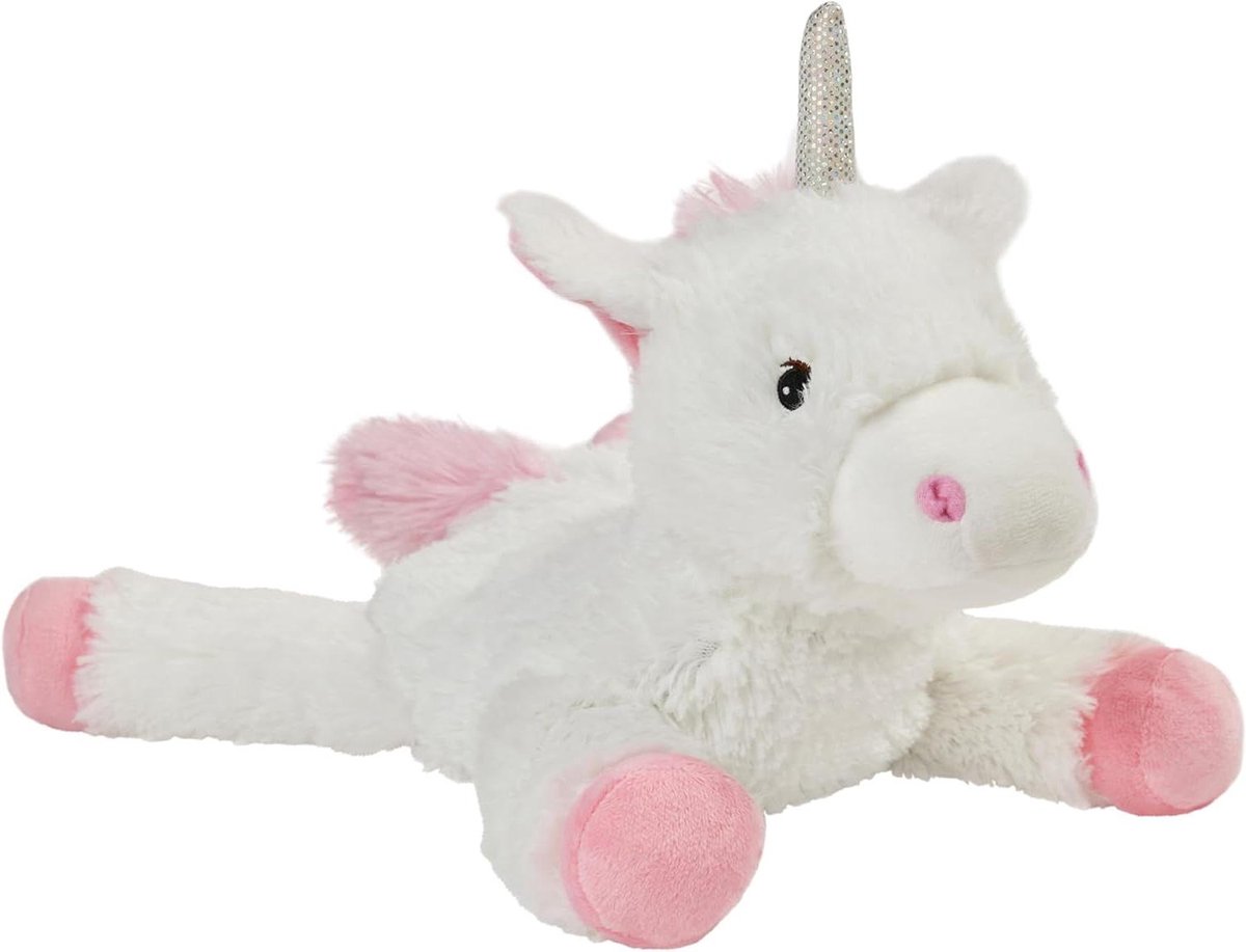 Warmtekussen Eenhoorn - Verwarmbaar knuffel - Ontspanning en comfort - Met lavendel geurend - 806 gram - Wit