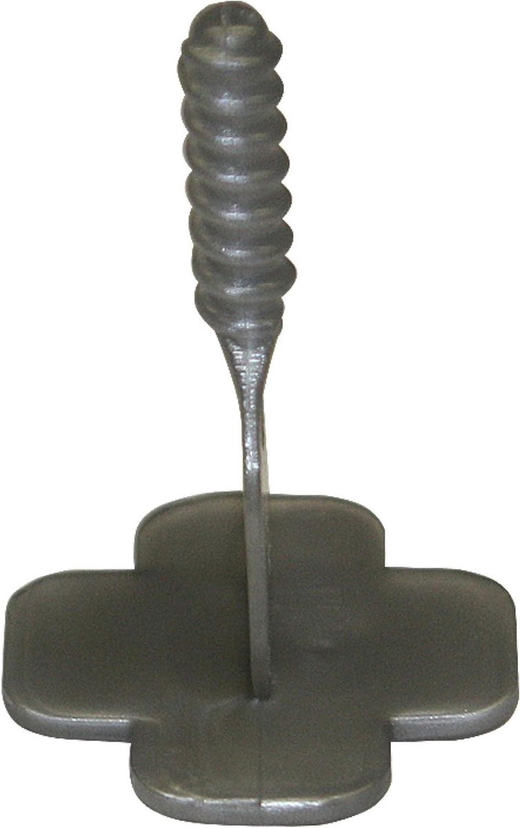 Schroefdraadassen basis - Tegel nivelleringssysteem - Vlakke tegels leggen - Professionele tegelhulp - 100 stuks 1mm - Grijs