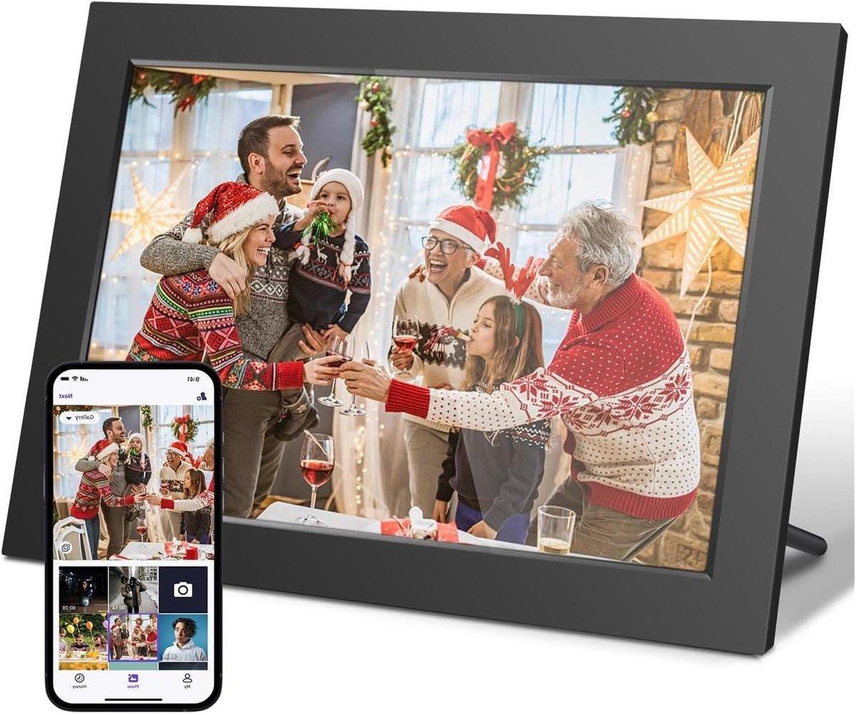 Digitale Fotolijst - Smart Frame - Foto's Delen - HD IPS Touchscreen - 10.1 Inch 32GB - Zwart