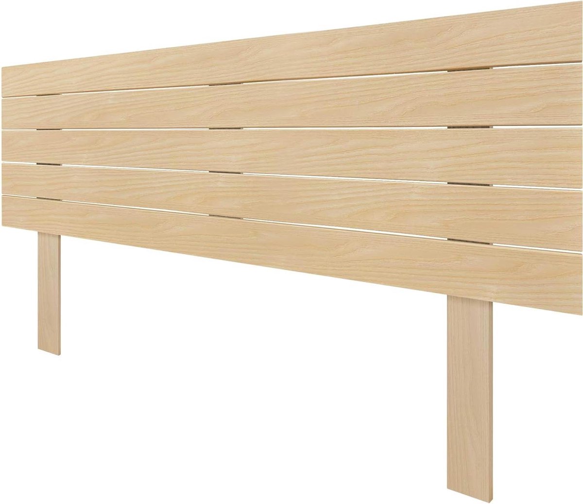 Hoofdbord van Hout - Bedpaneel Palletstijl - Slaapkamer Aankleden - Gemaakt van Gerecycled MDF - 160cm Breed - Natuurlijk Hout