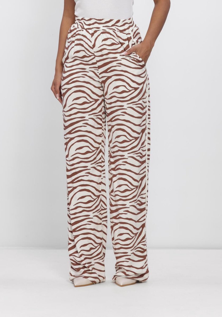 Ydence Pants Lulu Tall Broeken Dames - Creme - Maat L