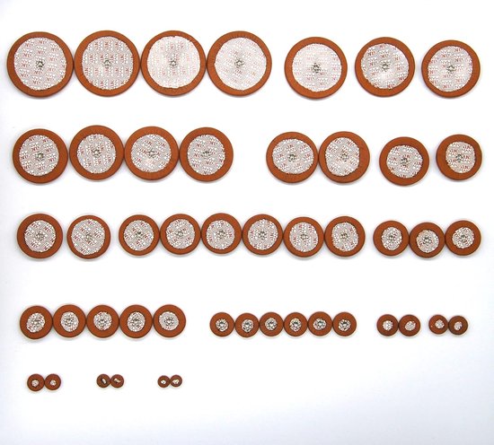 Saxofoon Demper Set - Reserve Pads - Instrument Reparatie - 47 Delig Universeel - Standaard Maten - Zwart van Merkloos — afbeelding 2