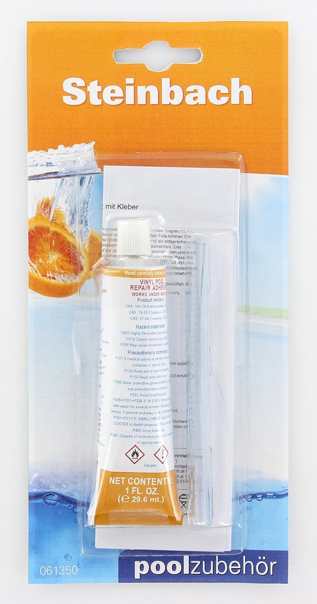 Zwembadfolie reparatieset - Vervangende folie - Lekkages dichten - Onderwater te gebruiken - 260 cm² - Blauw van Merkloos — afbeelding 2