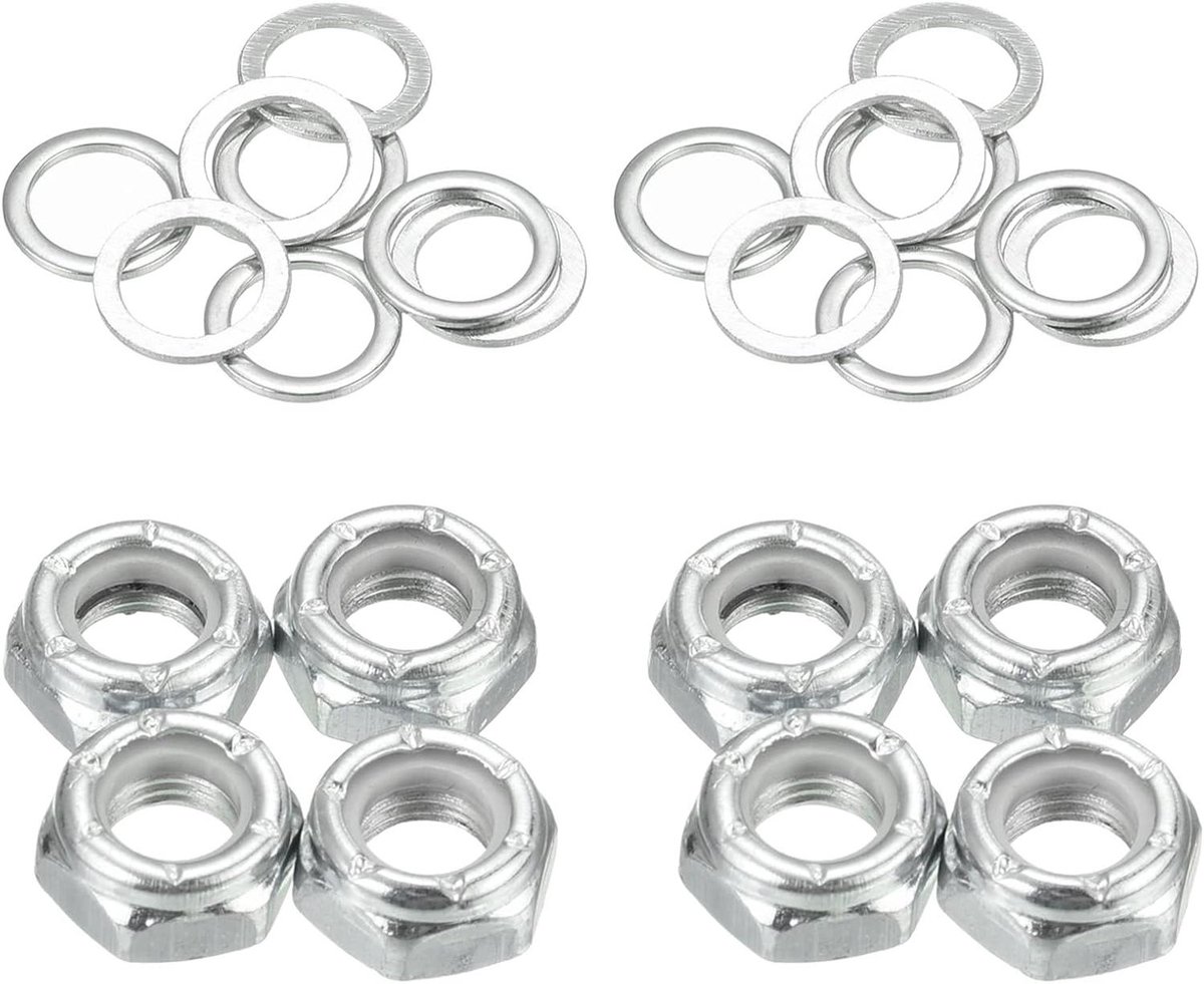 Skateboard Moeren Set Truck Onderdelen Reparatie Skateboard 2 Sets Inbegrepen 5/16 Inch