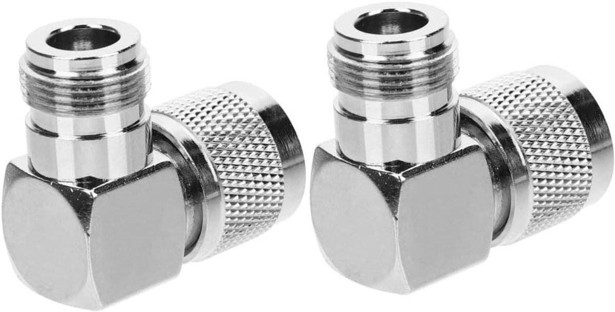 Coax Adapter Hoek - Verloop Connector - Signaal Verbinding - 90 Graden Hoek - 35 x 30 x 30 mm
