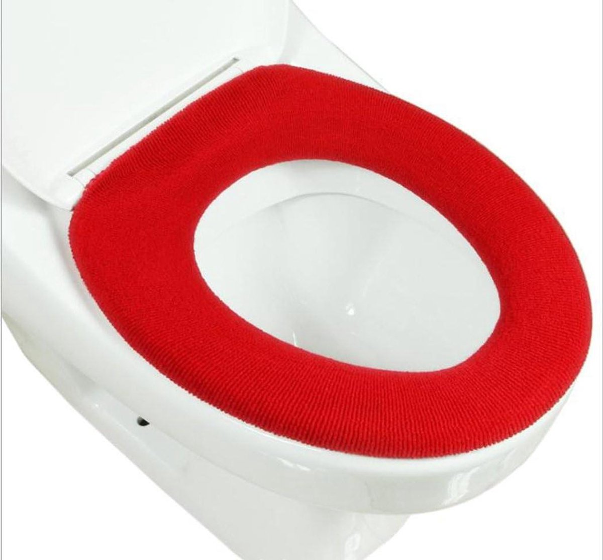 Toiletzitting Covers - Toiletstoelhoes - Comfortabel Zitten - Warm en Dik Materiaal - 45 Gram - Rood