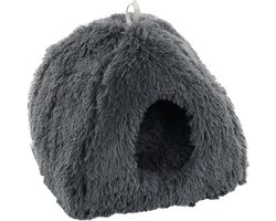 Kattenbed – katten slaapmand – kattenhuis – kattenhol – Cat cave – Grijs, 39 x 39 x 42 cm – Flamingo Slaapplaats Krems