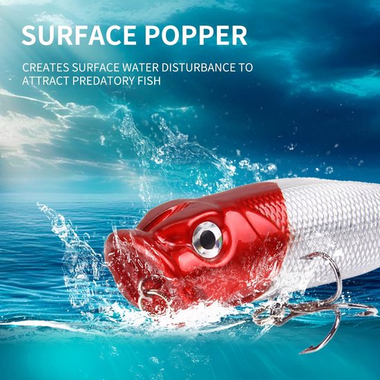 Viskunstaas kit gemengd inclusief simulatie Minnow Popper Crank Baits Potlood VIB met haken en zacht kunstaas accessoires voor zoutwater zoetwater forel baars zalm visgerei geschenkset — afbeelding 4