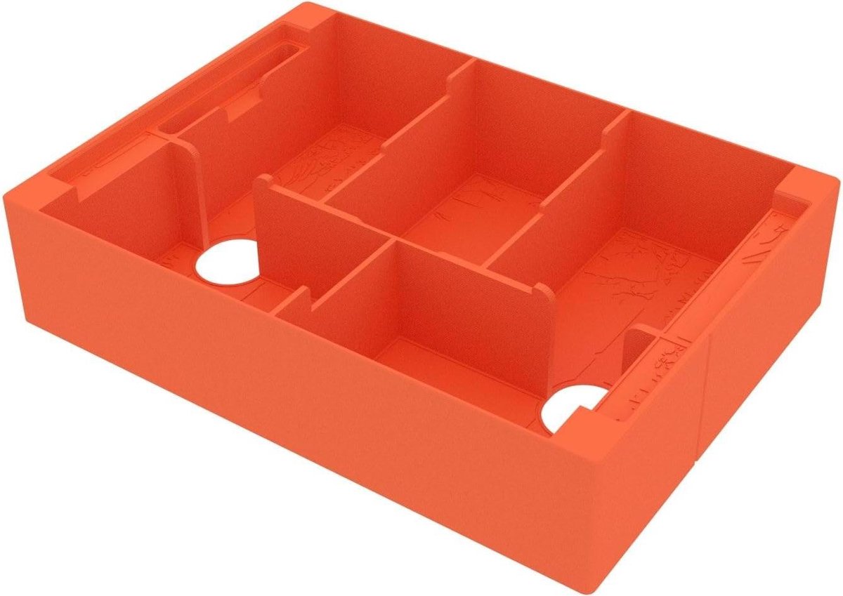 Spel Organizer - Inzetstuk Doos - Spel Sorteren - Op Maat Gemaakt - 219 x 159 x 50 mm - Orange