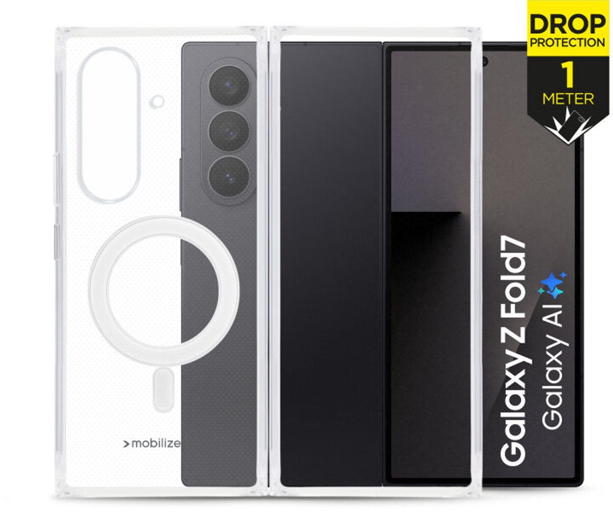 Mobilize Magsafe Compatible Naked Protection Case for - Geschikt voor Samsung Galaxy Z Fold8 Ultra 5G - Clear
