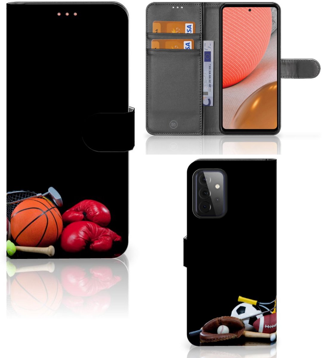 Samsung Galaxy A72 Wallet Case met Pasjes Sports