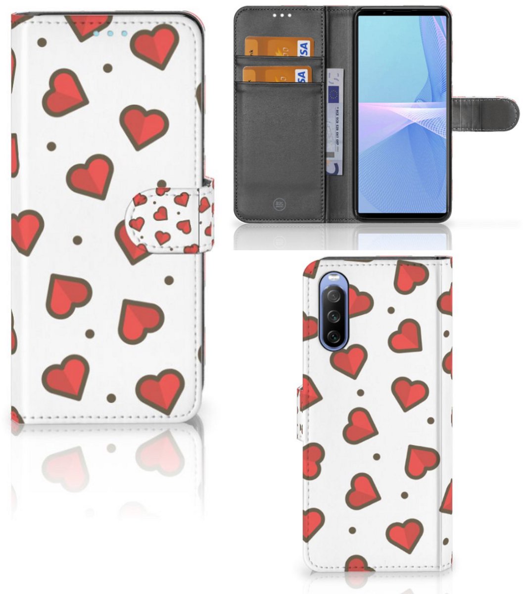 Sony Xperia 10 III Telefoon Hoesje Hearts