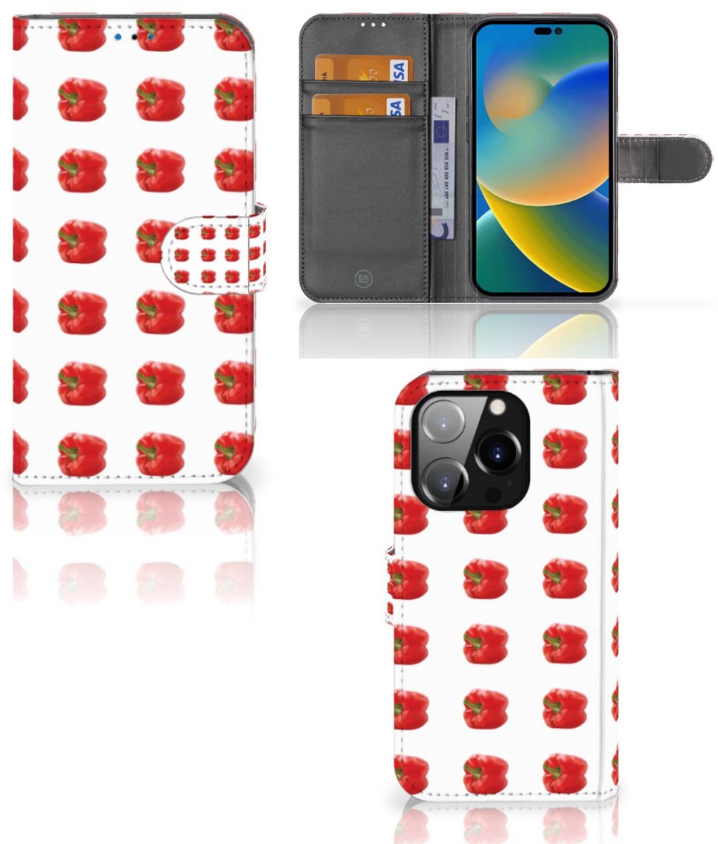 iPhone 14 Pro Book Cover Paprika Red