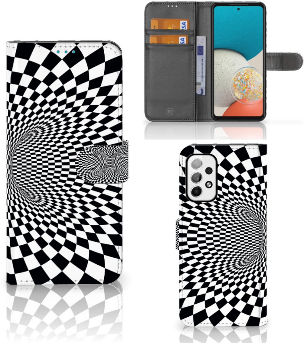 Samsung Galaxy A73 5G Book Case Illusie
