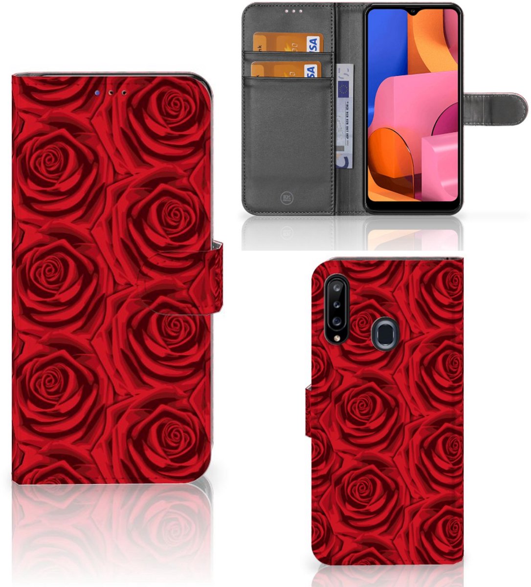 Samsung Galaxy A20s Hoesje Red Roses