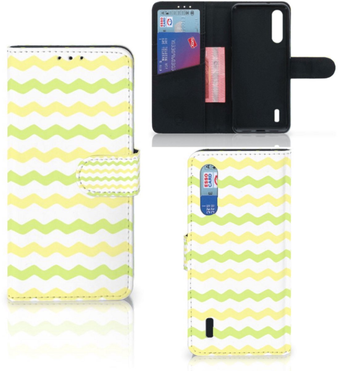 Xiaomi Mi 9 Lite Telefoon Hoesje Waves Yellow