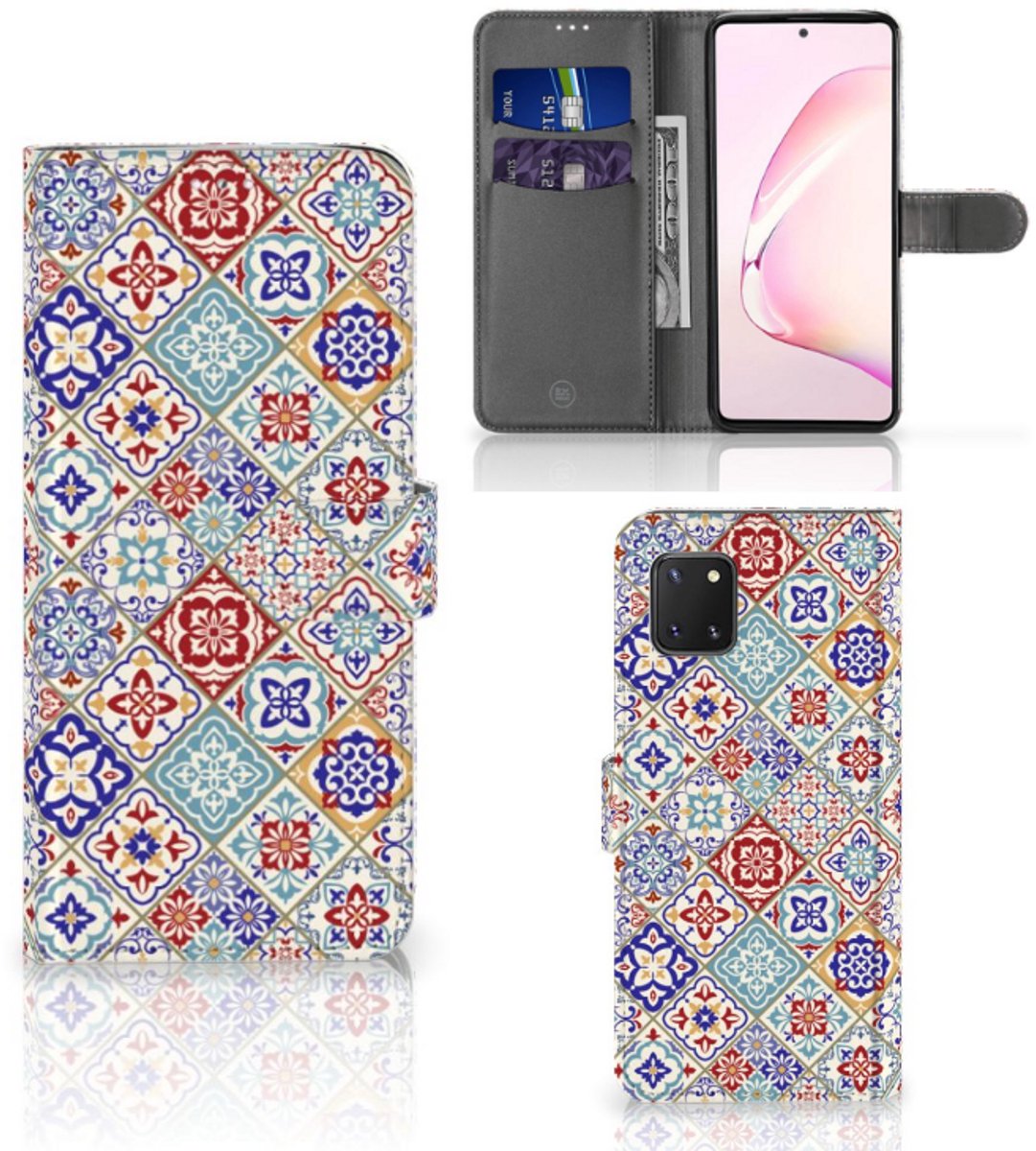 Samsung Note 10 Lite Bookcase Tiles Color