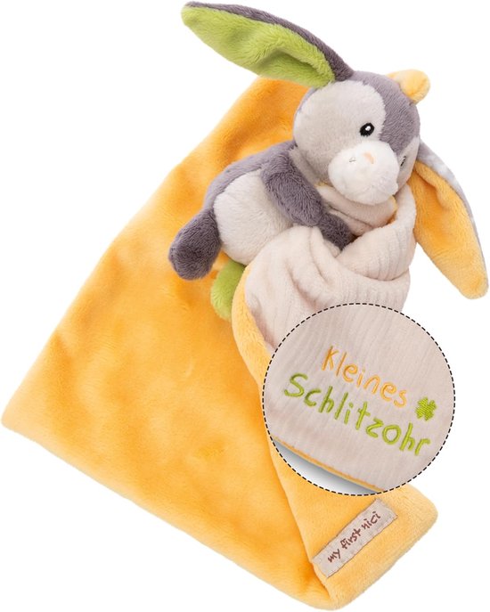 Knuffeldoek Tijger - Baby Knuffel - Zachte Omhelzing - Geborduurde Boodschap - 22x22 cm - Multicolor — afbeelding 3