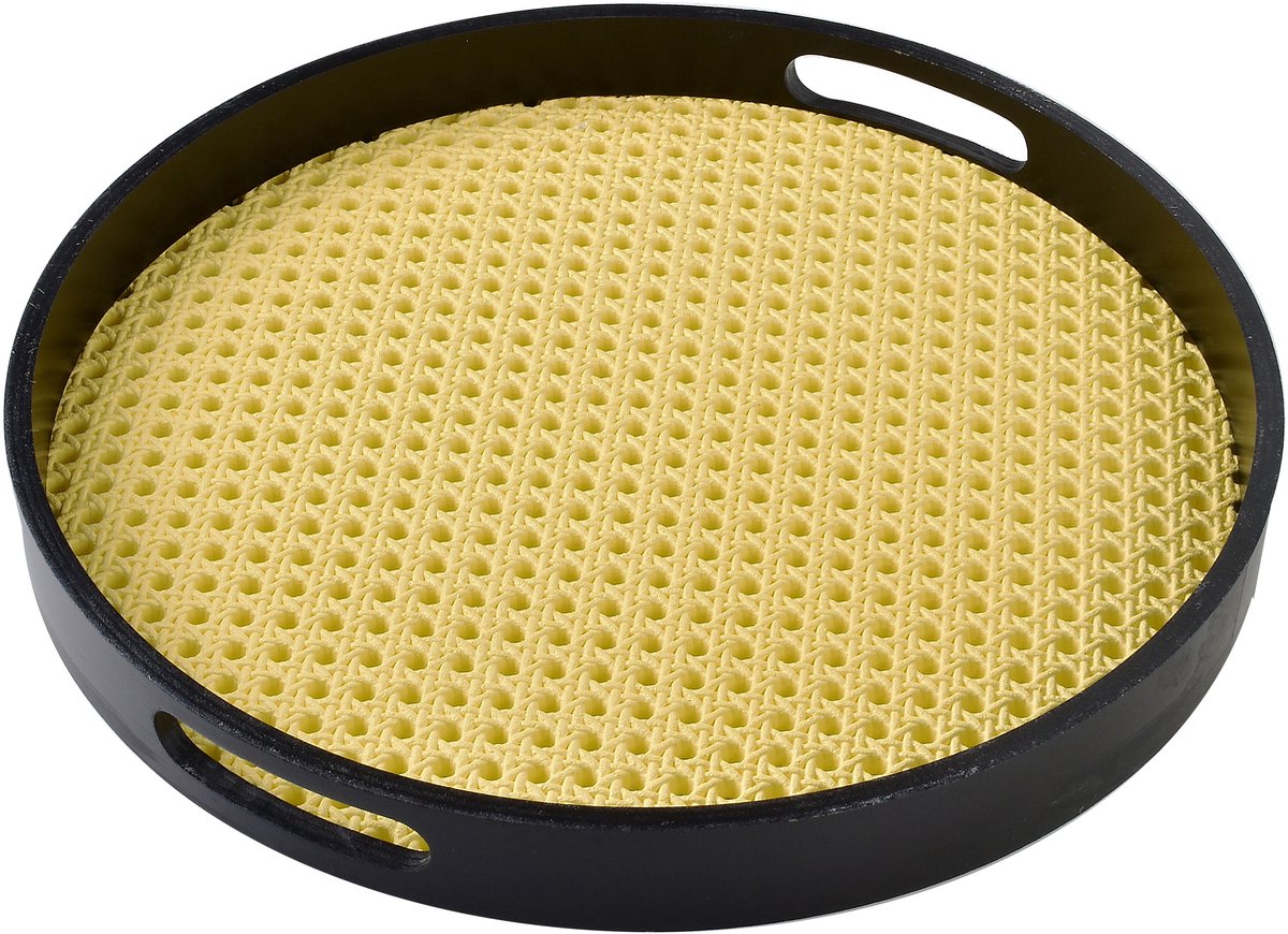 Mondex DAZ Serie - Decoratieve Tafel - Zwart - 35x35x4 cm