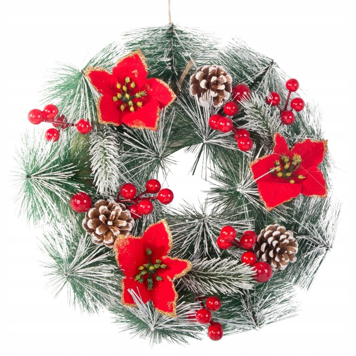 Hangzhou A Link Star Technology - Kerstdecoratieve Krans - 20cm - Natuurlijk - Lichtgewicht