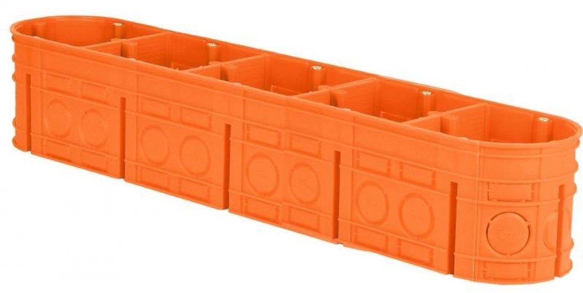 SIMET M-5X60-F Serie - Onderbouw Elektrische Doos - Vijfvoudig - IP20 - Oranje