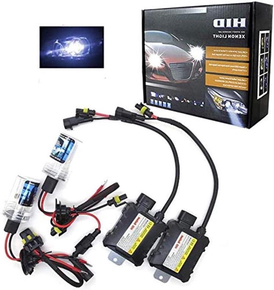 Xenon HID Lampen - Xenon Gloeilamp Koplamp - Auto Verlichting Verbeteren - Waterdicht en Stofdicht - 55 watt 12 Volt