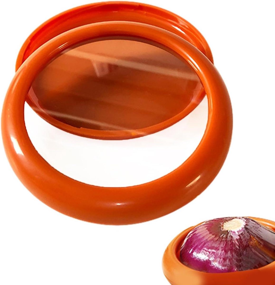 Onion Saver en Storage Container, Siliconen Fruit Opbergdoos Voor Citroen, Tomaat, Avocado's, Uien, Vlees Opslag Containers Avocado Saver Herbruikbare Koelkast Vershouddoos Voor Het Opslaan Van Half