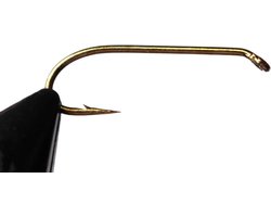 Tigofly 50 stks/partij Bronzen Kleur Vliegenbinder Haak Lange Schacht Natte Nymph Vliegen Vliegen Vissen Prikkelhaken Maat 4# 6# 8# 10# 12# 14# 16#