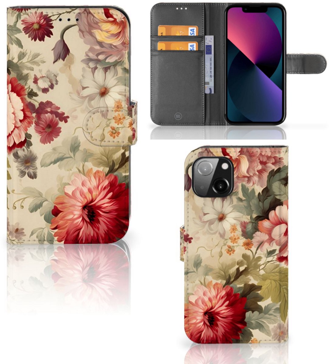 Hoesje voor Apple iPhone 13 Bloemen