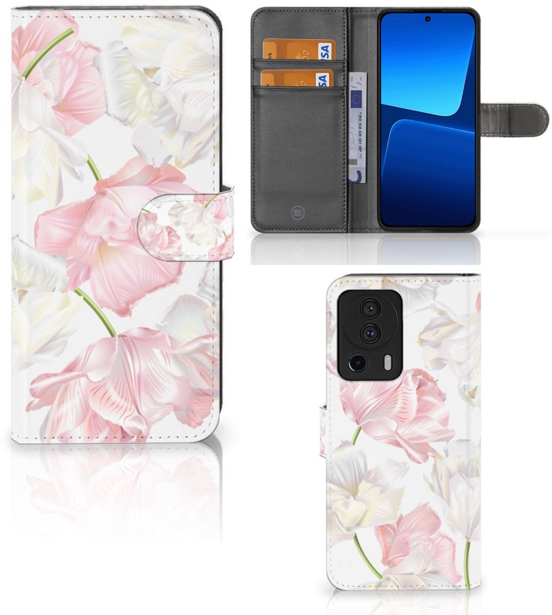 Boekhoesje voor Xiaomi 13 Lite Hoesje Lovely Flowers