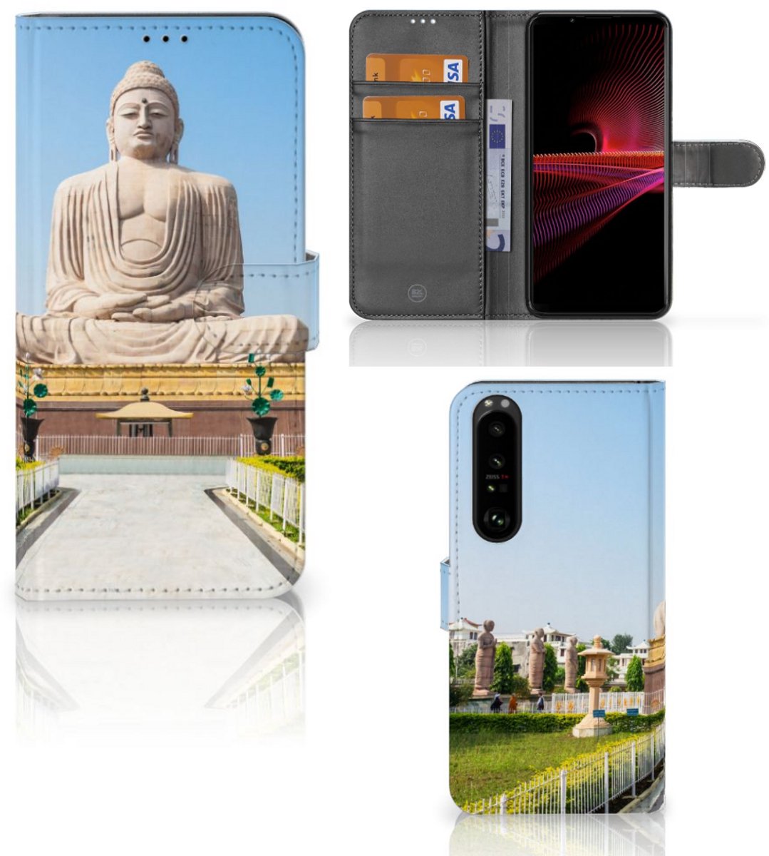 Sony Xperia 1 III Flip Cover Boeddha