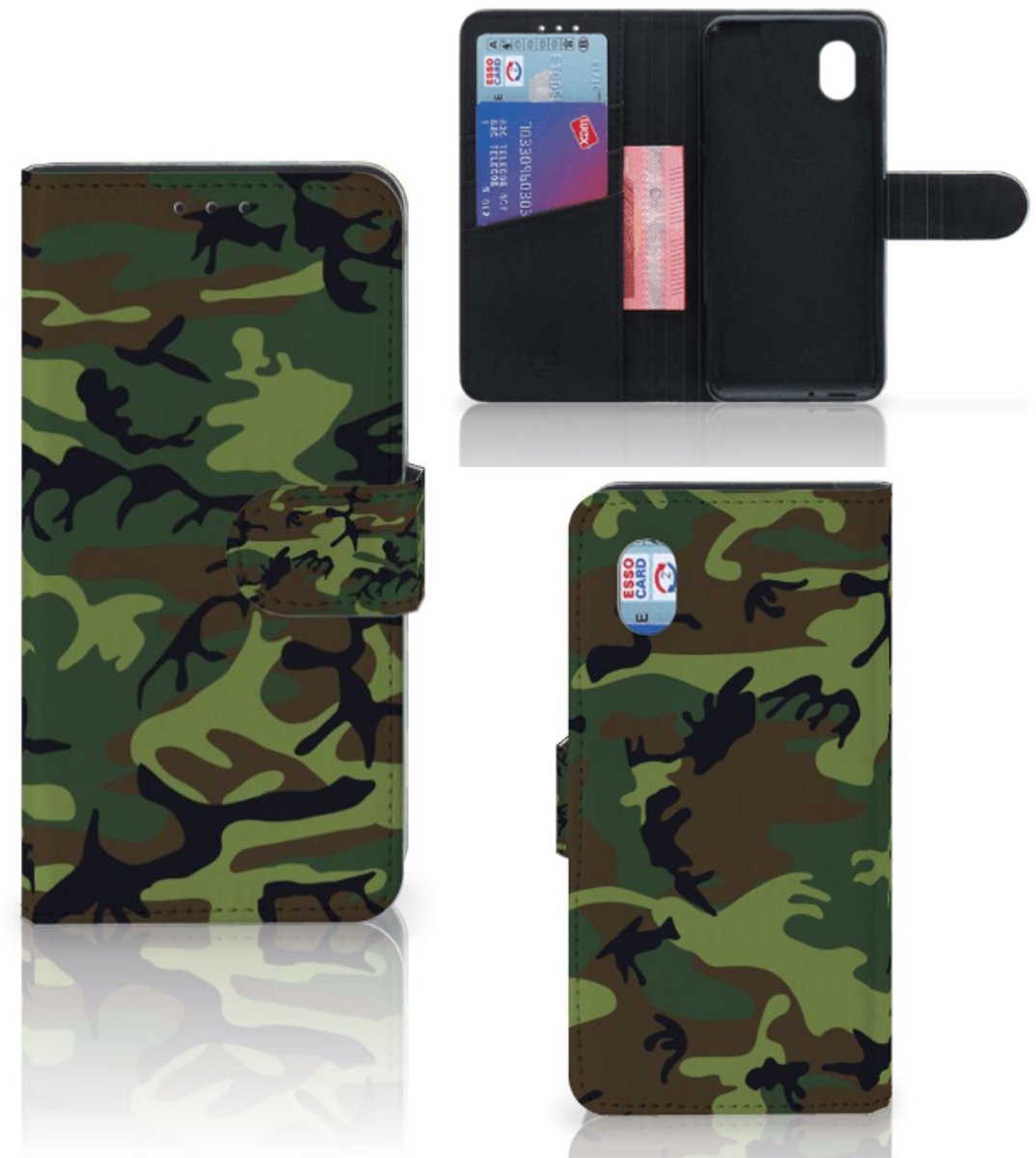 Alcatel 1B (2020) Telefoon Hoesje Army Dark