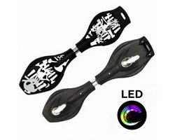 wave board met licht waveboards skateboard LED StreetSurfing Board Wave Props zwart gratis draagtas