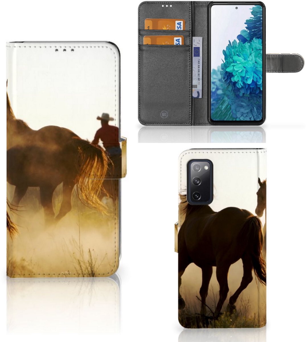 Samsung Galaxy S20 FE Telefoonhoesje met Pasjes Design Cowboy
