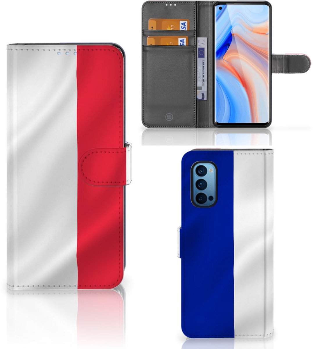 OPPO Reno 4 Pro 5G Bookstyle Case Frankrijk