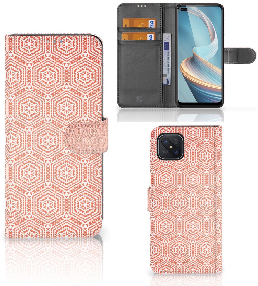 OPPO Reno4 Z Telefoon Hoesje Pattern Orange