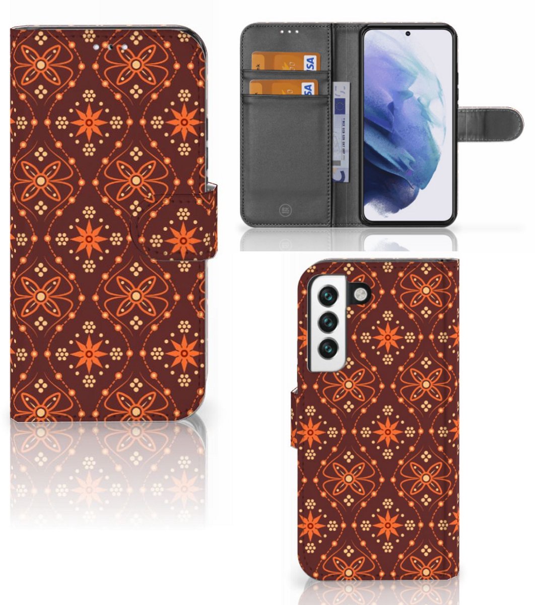 Samsung Galaxy S22 Telefoon Hoesje Batik Brown