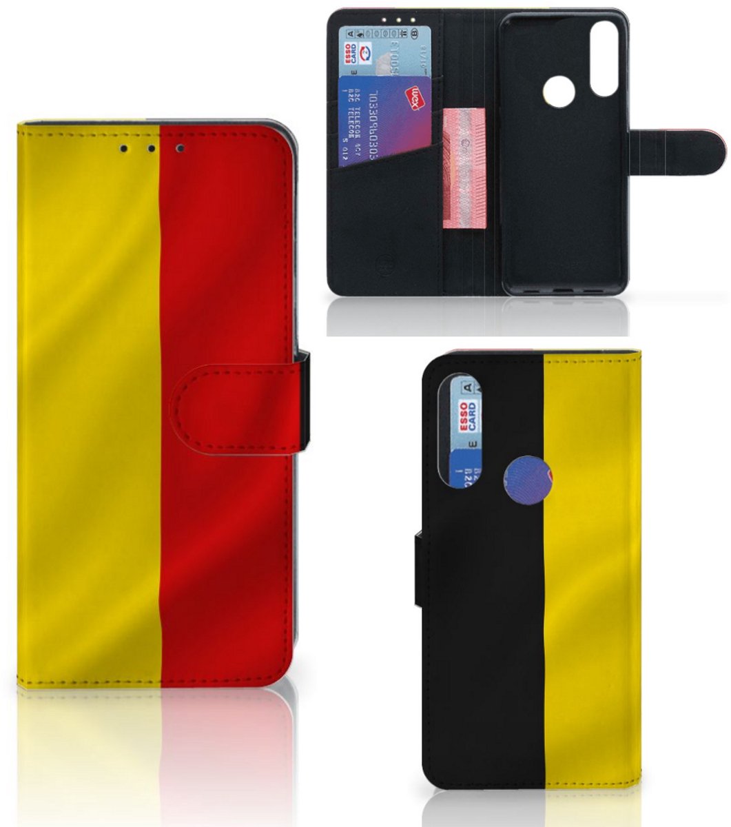 Alcatel 1S 2020 Bookstyle Case Belgische Vlag