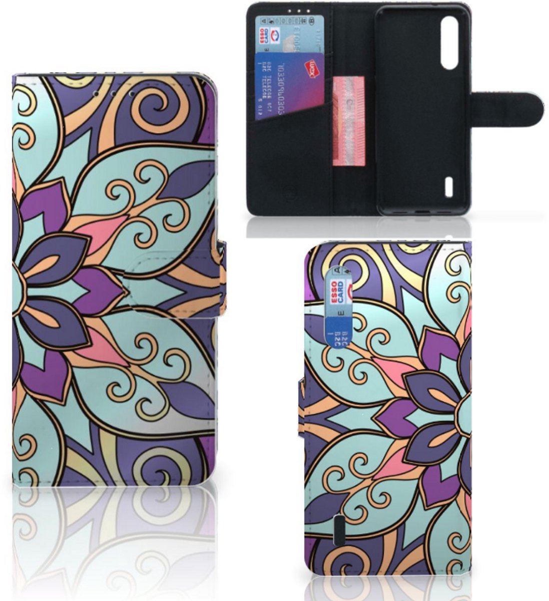 Xiaomi Mi 9 Lite Hoesje Purple Flower