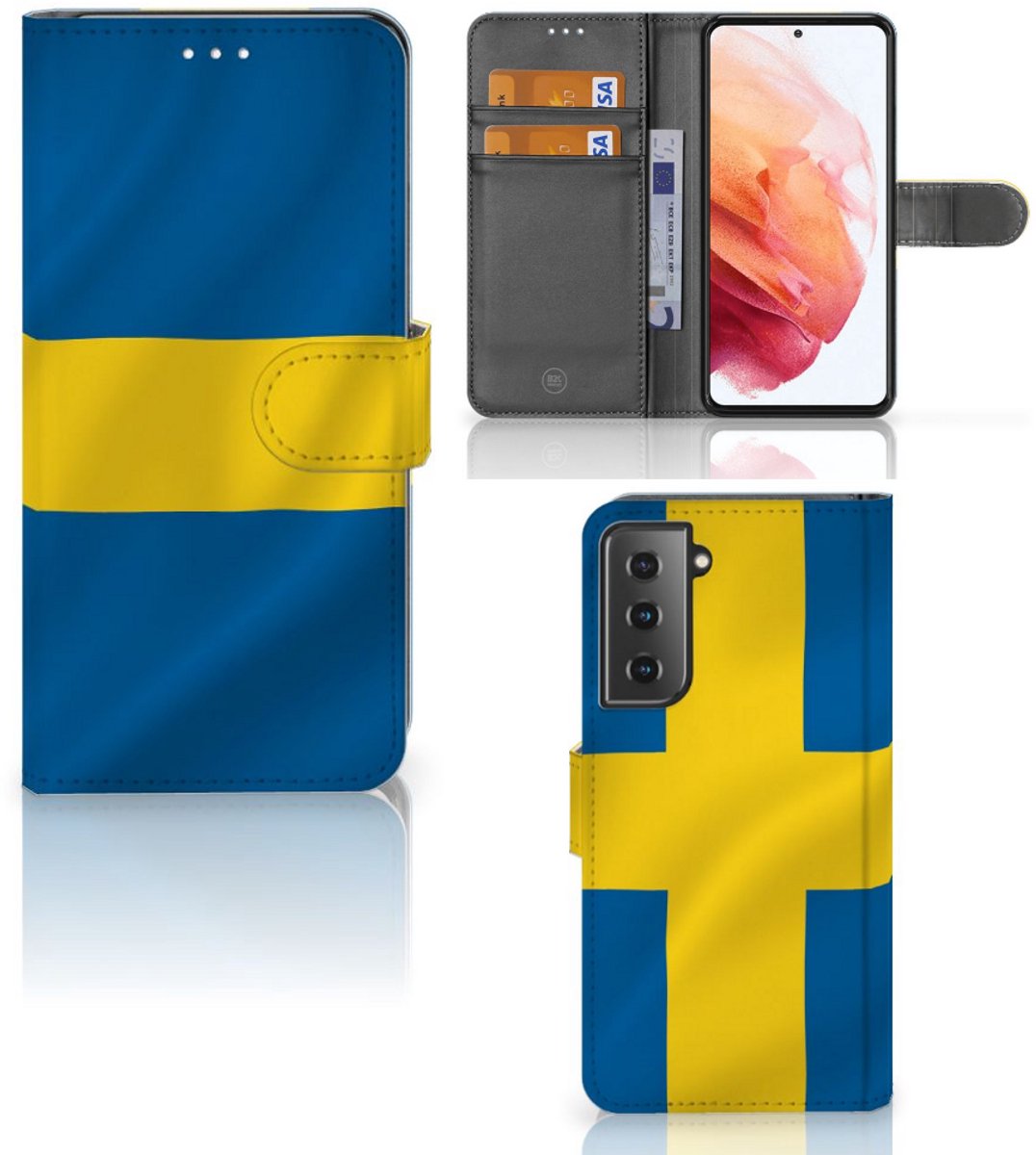 Samsung Galaxy S21 Bookstyle Case Zweden