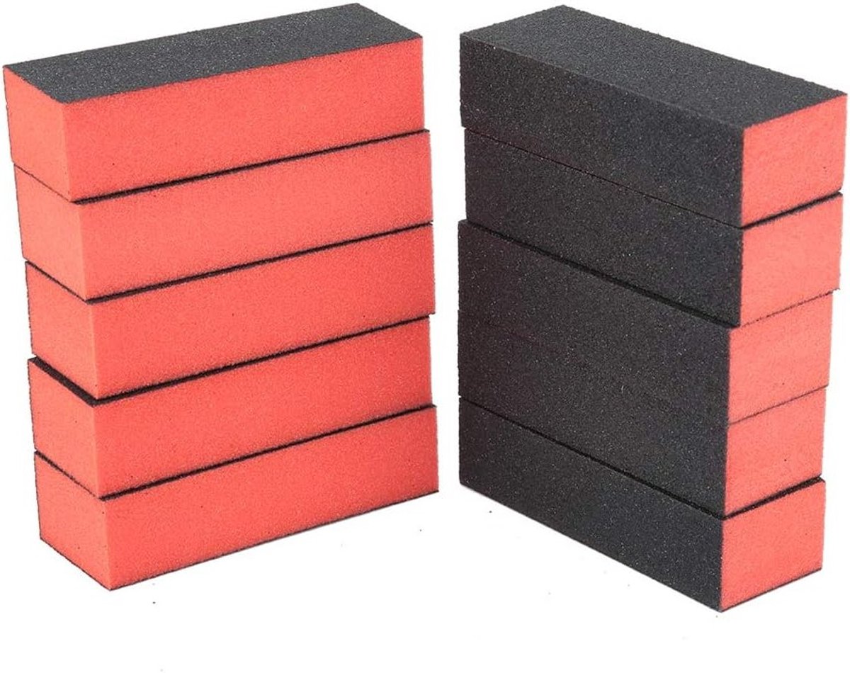 Professionele Nagelvijlen en Buffer Set van 10 Stuks, Ideaal voor Manicure en Pedicure Thuis en in de Salon