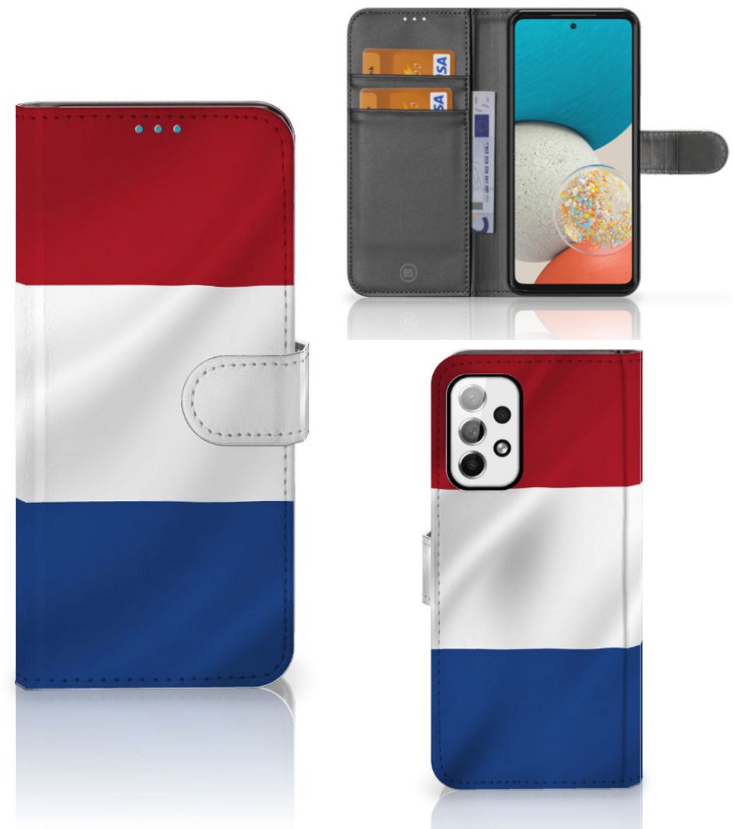 Samsung Galaxy A73 5G Bookstyle Case Nederlandse Vlag