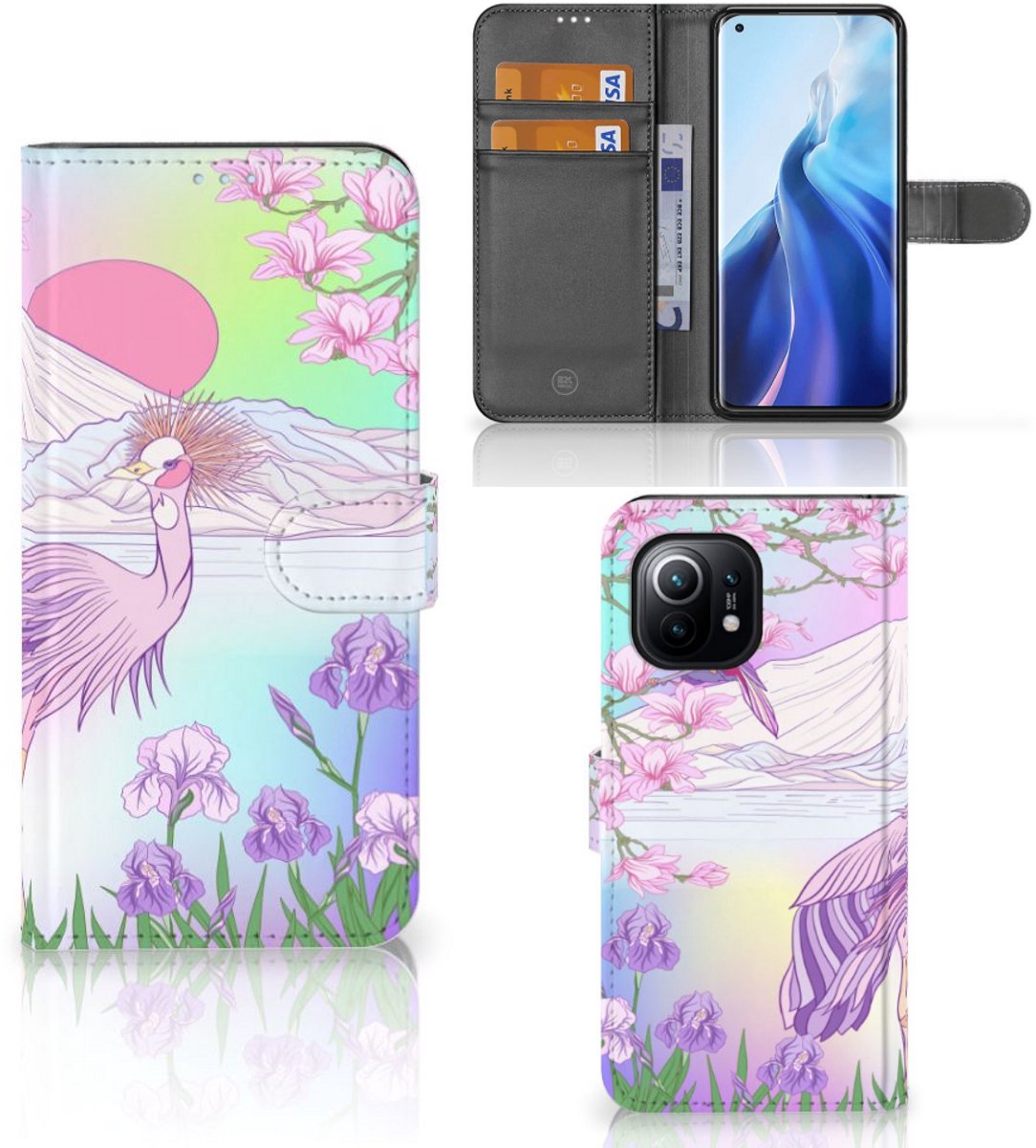 Xiaomi Mi 11 Telefoonhoesje met Pasjes Bird