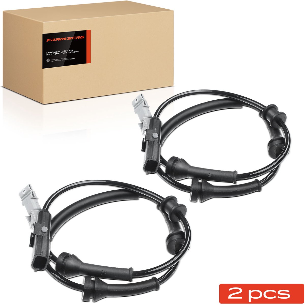 Frankberg 2x ABS Sensor Achteras voor Renault
