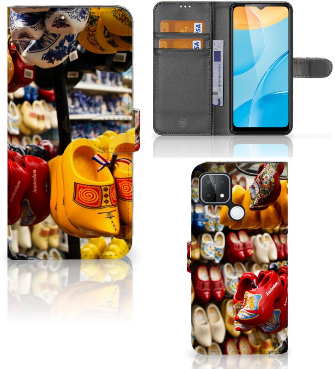 OPPO A15 Flip Cover Klompen