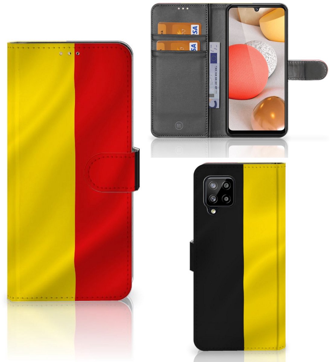 Samsung Galaxy A42 5G Bookstyle Case Belgische Vlag