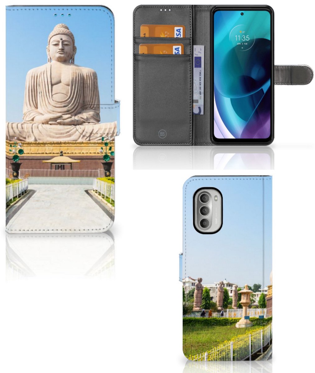 Motorola Moto G51 5G Flip Cover Boeddha