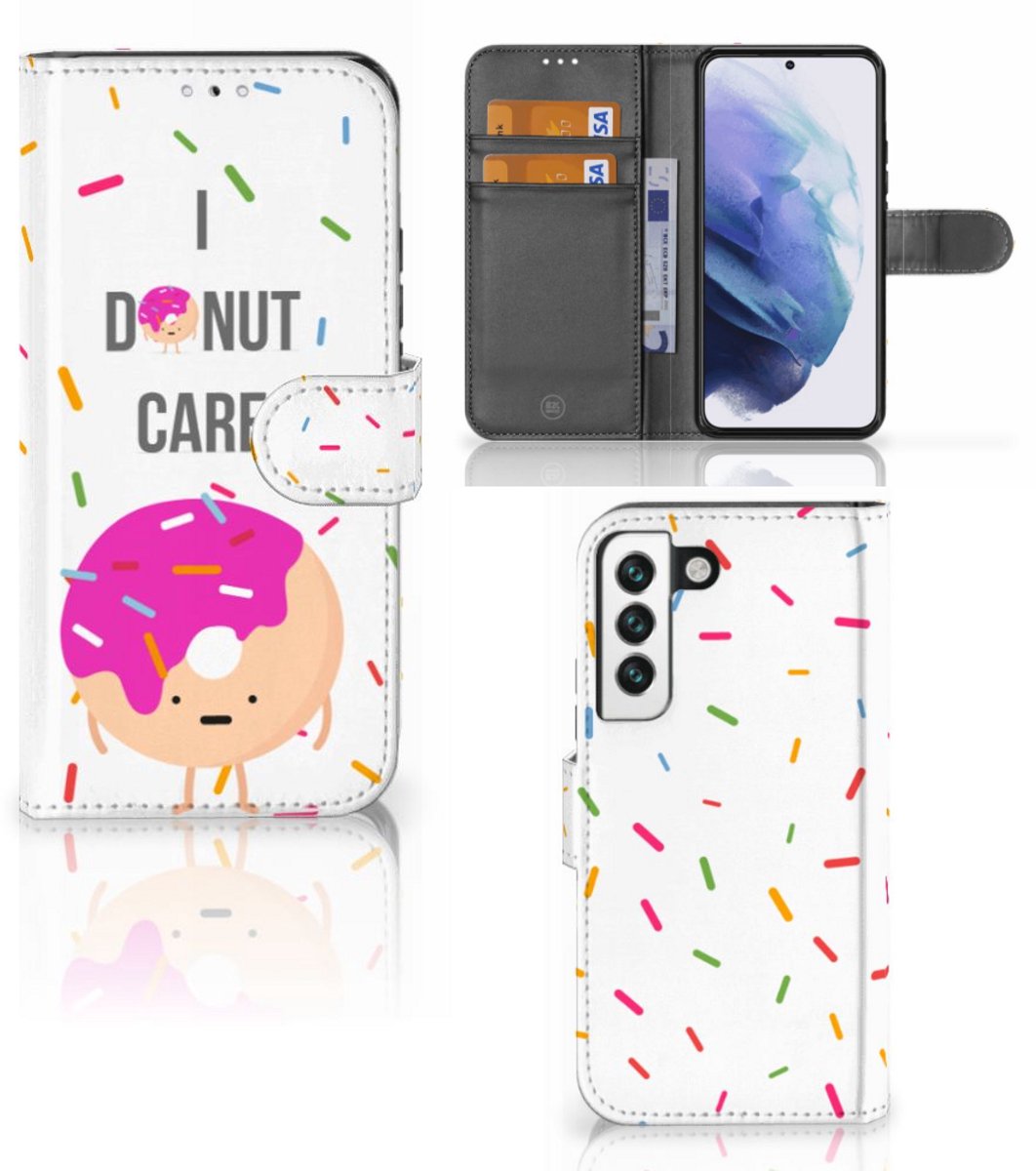 Samsung Galaxy S22 Book Cover Donut Roze